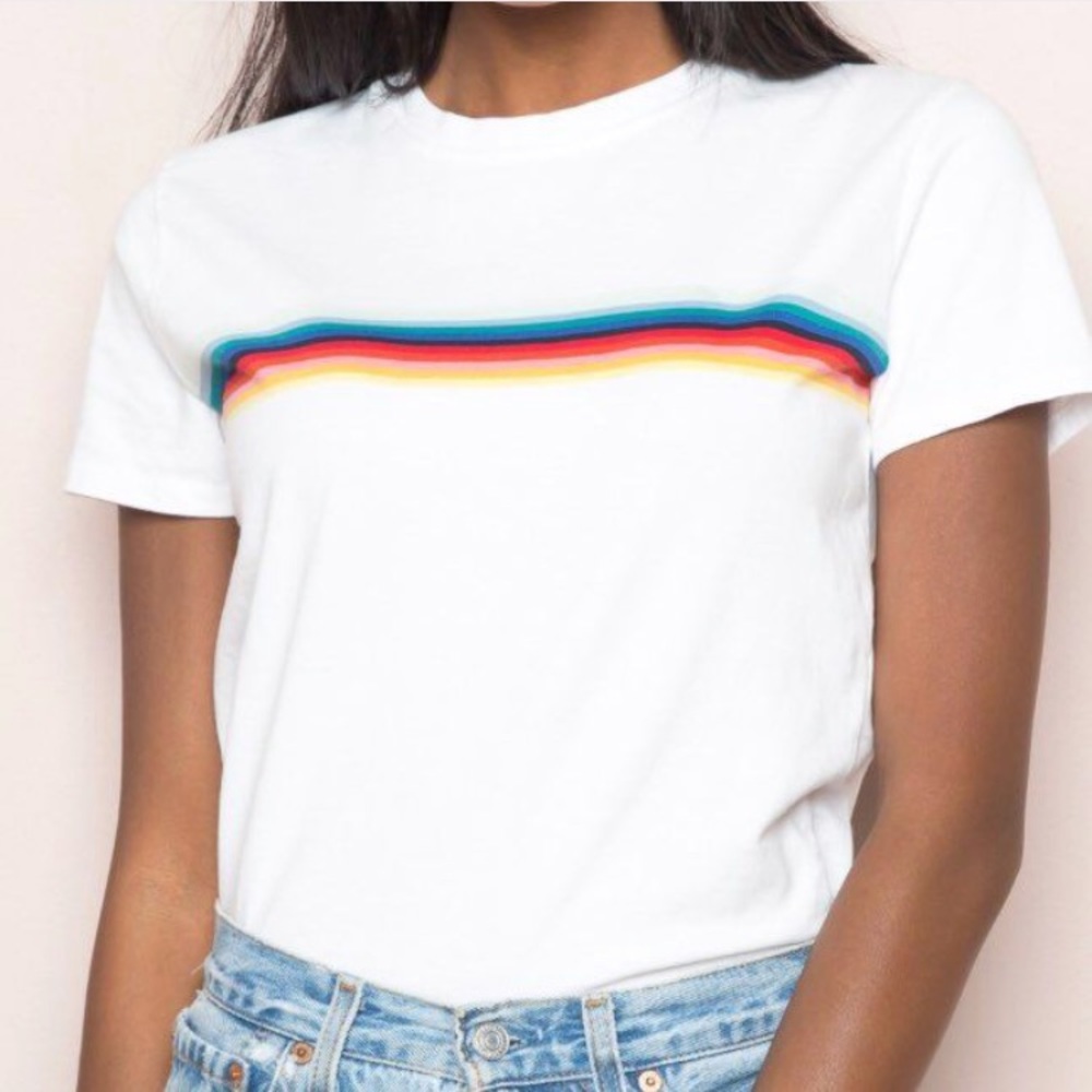 🆕 Brandy Melville x John Galt Jamie Rainbow Top
